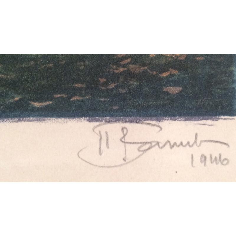 Ванеев П.И. Ленинград. Лунная ночь на Неве. (У моста лейтенанта Шмидта)